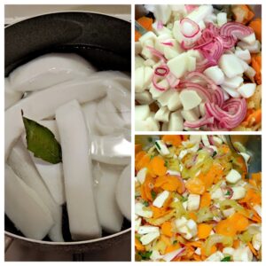 Insalata di totano e verdure facile e veloce